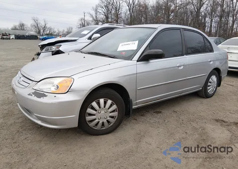 2002 Honda Civic Lx z USA, uszkodzony, nr VIN 1HGES16582L020265